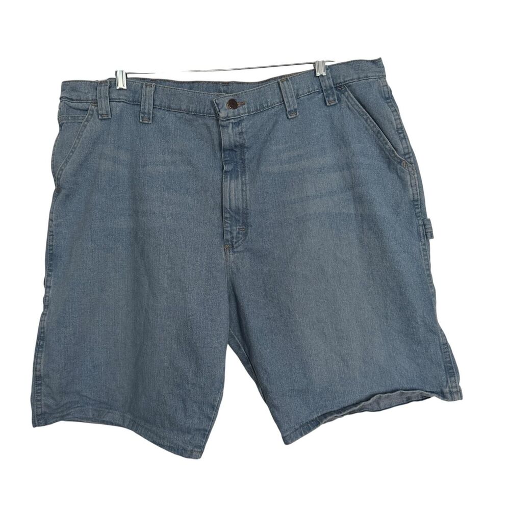 Wrangler Carpenter Shorts Mens 46 Blue Denim Cargo‎ Utility Workwear
